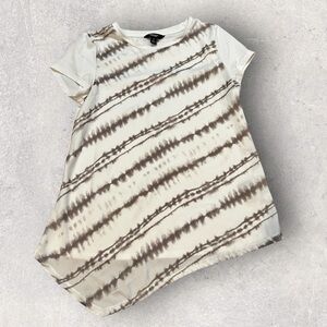 Simply Vera Wang Asymmetrical Tie Dye Top S